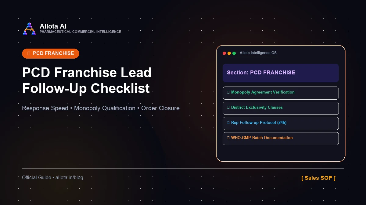 PCD Franchise Lead Follow-Up Checklist