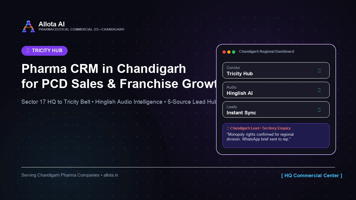 Pharma CRM in Chandigarh: Regional Commercial Strategy & Buyer Guide