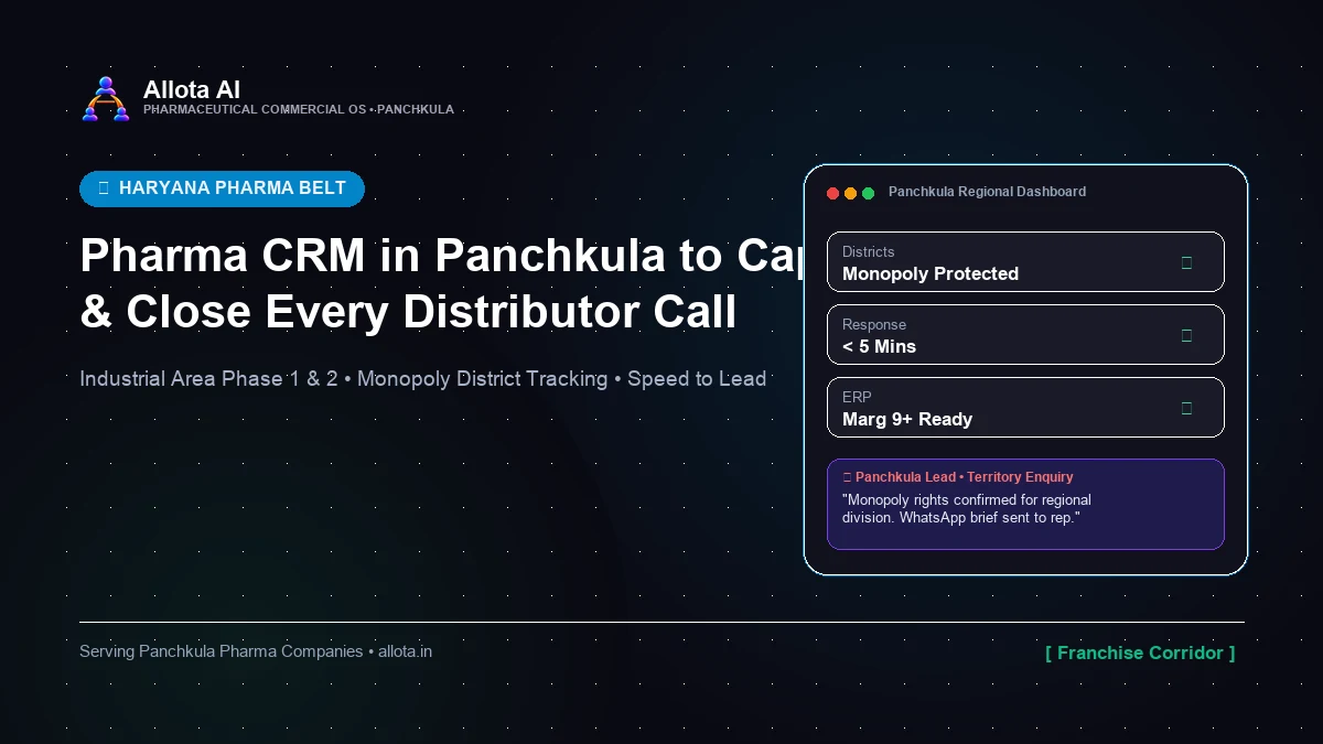 Pharma CRM in Panchkula: Managing Franchise Monopoly Networks & Field Telecallers